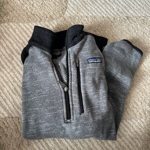 Patagonia Men's Zip-Up Gray Sweater